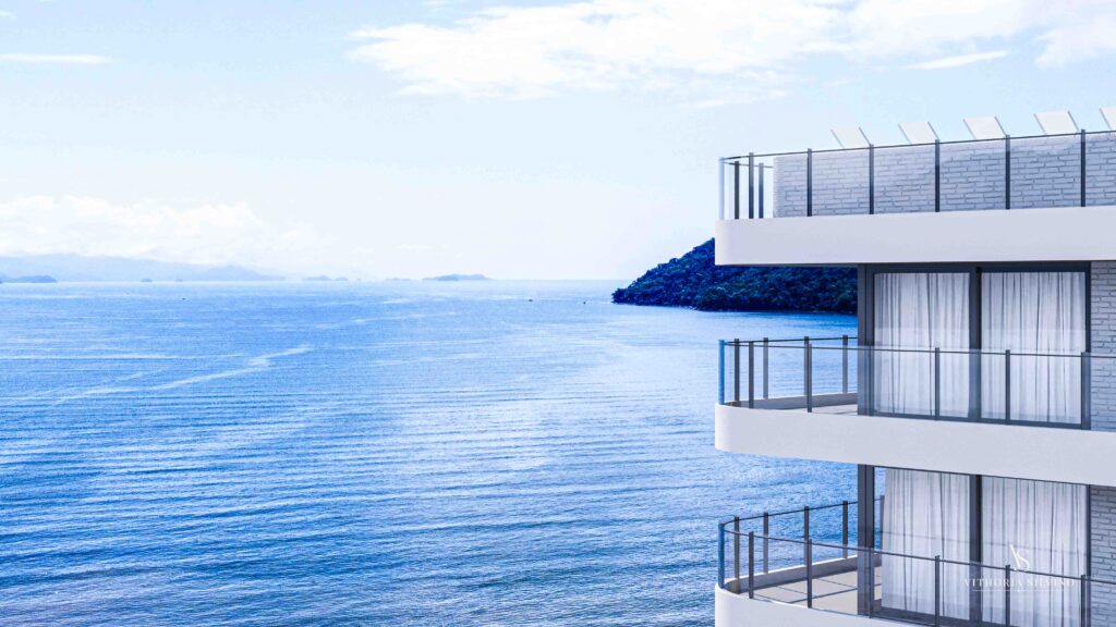 APARTAMENTO ALTO PADRÃO OBRA FINALIZANDO PRONTO PARA VENDA ORLA DO ITAGUÁ FRENTE MAR VISTA MAR IMOBILIARIA VITHORIA SILVINO UBATUBA SÃO PAULO-5